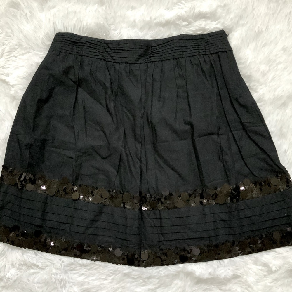 LOFT Black Skirt with Sequin